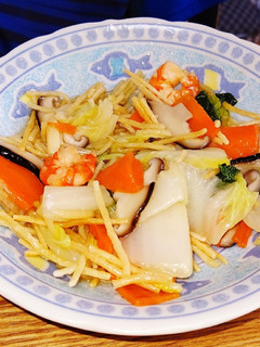 米粉麺でかた焼きそば-レシピのメイン写真