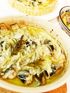 鯖の塩レモンハーブオイル焼き-レシピのメイン写真