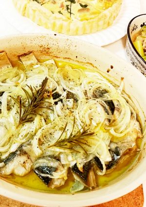 鯖の塩レモンハーブオイル焼き-レシピのメイン写真