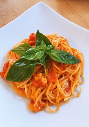 トマトとモッツァレラのスパゲッティ-レシピのメイン写真