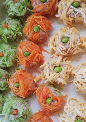糖質オフ! 小さくて可愛い花シュウマイ-レシピのメイン写真