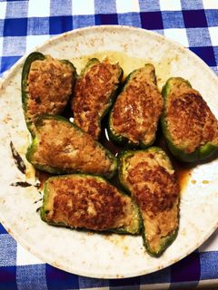 豆腐入りピーマンの肉詰め-レシピのメイン写真