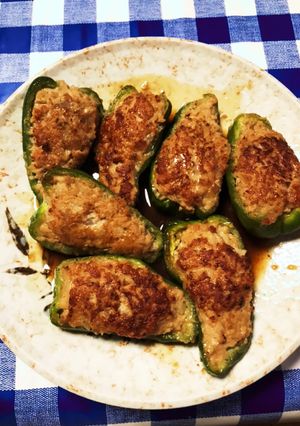 豆腐入りピーマンの肉詰め-レシピのメイン写真