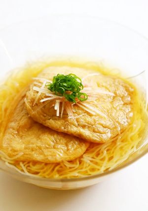暑い日に☆こんにゃく麺で冷やしきつね☆-レシピのメイン写真