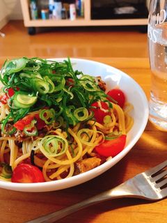 SHIORIレシピ備忘サバ味噌缶パスタ-レシピのメイン写真