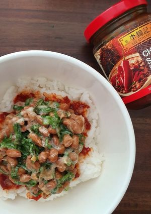 混ぜるだけ！ピリ辛納豆ごはん-レシピのメイン写真
