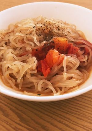 簡単!コンソメトマトパスタ-レシピのメイン写真