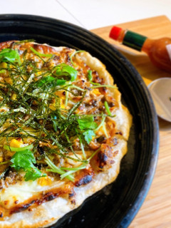 お餅とお味噌の和風ピザ-レシピのメイン写真