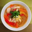 鶏皮とレモンのコラーゲン春雨スープ