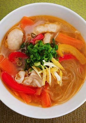 鶏皮とレモンのコラーゲン春雨スープ-レシピのメイン写真