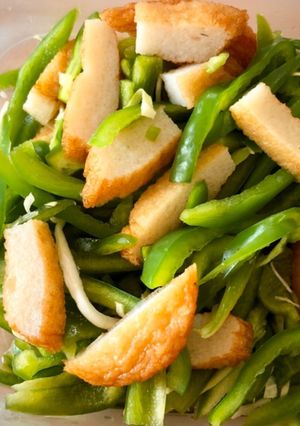 材料二つ！薩摩揚げとピーマンの即席和え　-レシピのメイン写真