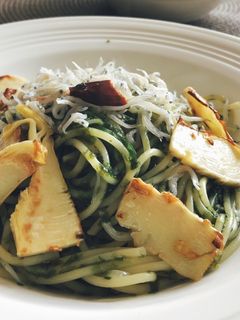 旬のたけのこ♪青のりとしらすのパスタ-レシピのメイン写真