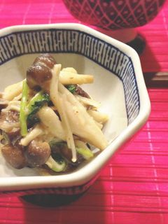 薬膳★いろいろキノコのからし酢味噌和え-レシピのメイン写真