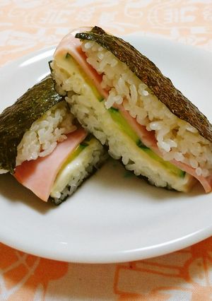 【バランス】ごはんdeサンドおにぎり-レシピのメイン写真