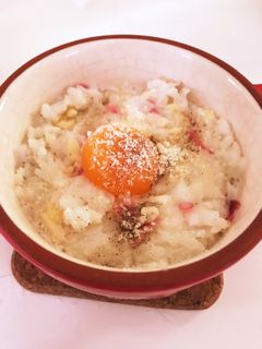 レンジで簡単♫5分でカルボナーラ丼!-レシピのメイン写真
