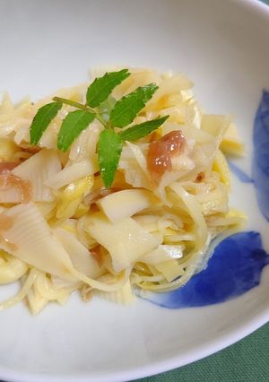 たけのこ姫皮の梅肉あえ-レシピのメイン写真