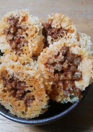 レンジで！すぐに簡単チーズ納豆せんべい-レシピのメイン写真