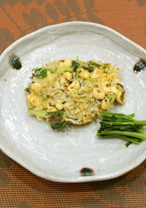 大豆とちりめんじゃこのお好み焼き-レシピのメイン写真