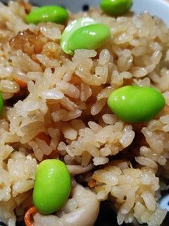 きのこと塩昆布の炊き込みごはん-レシピのメイン写真