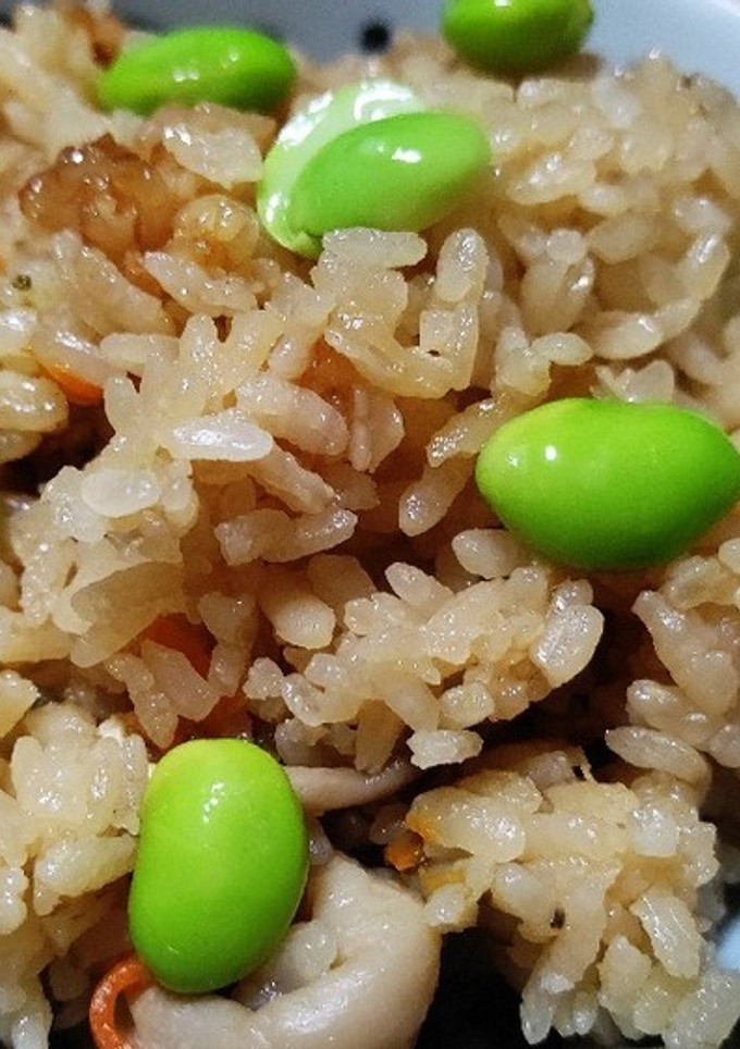きのこと塩昆布の炊き込みごはん-レシピのメイン写真
