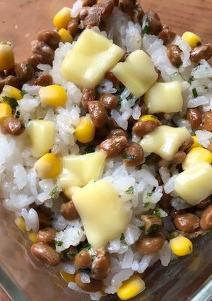 納豆とコーンの焼き飯-レシピのメイン写真