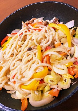 焼き塩うどん-レシピのメイン写真