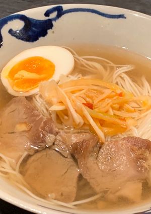 簡単！焼豚と味たまとラーメンスープ-レシピのメイン写真
