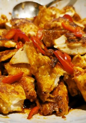 コリアンナイト！焼き豆腐の辛味ソース和え-レシピのメイン写真