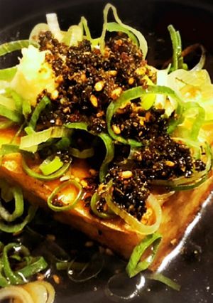 スキレットで！簡単☆厚揚げのカリカリ焼き-レシピのメイン写真