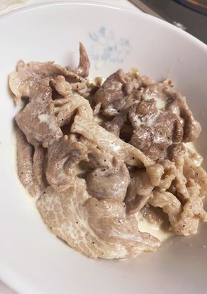 豚バラの生クリーム焼き-レシピのメイン写真