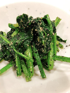 薬膳黒のパワー!ほうれん草の黒胡麻和え-レシピのメイン写真