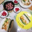 さっサッっとサンドイッチ☺️モーニング