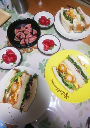 さっサッっとサンドイッチ☺️モーニング-レシピのメイン写真