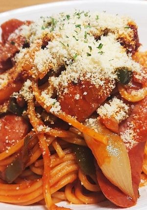焦がしケチャップが香る昭和風ナポリタン-レシピのメイン写真