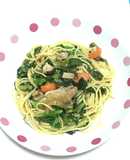 鶏 キャベツ外葉 人参 椎茸 和洋パスタ