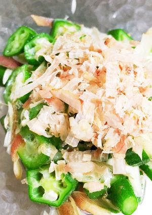 さっぱり簡単！おくらとみょうがの和え物♪-レシピのメイン写真