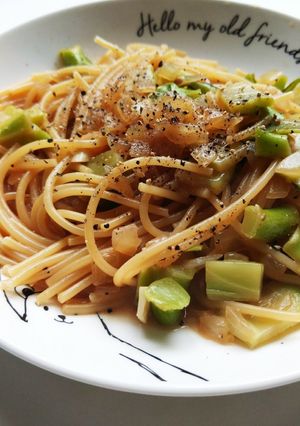 節約☆ブロッコリーの茎の和風パスタ-レシピのメイン写真