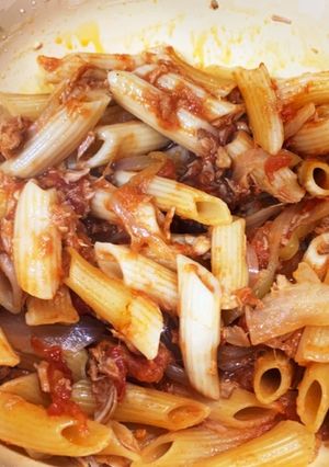 電子レンジ圧力鍋でトマトペンネ*-レシピのメイン写真