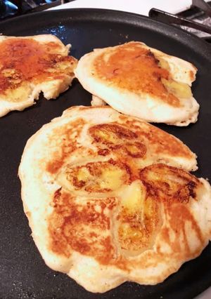 バナナチーズホットケーキ-レシピのメイン写真