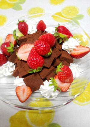 簡単☆豆腐のチョコわらび餅-レシピのメイン写真