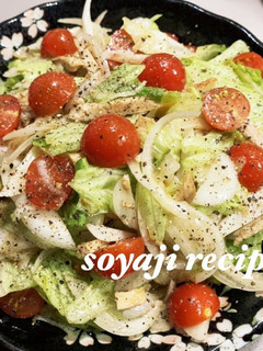 新玉ねぎとレタスのサラダ-レシピのメイン写真