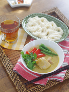 鶏肉のココナッツカレーそうめん-レシピのメイン写真