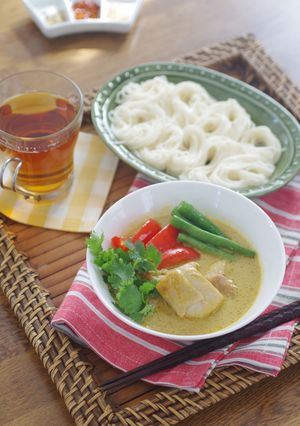 鶏肉のココナッツカレーそうめん-レシピのメイン写真