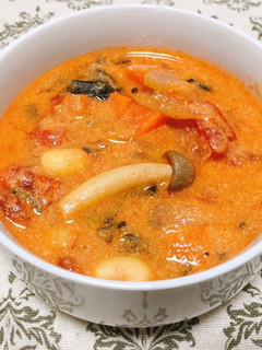 トマトの豆乳ビーンズスープ-レシピのメイン写真
