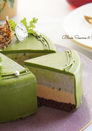 黒ごまときな粉のムースケーキ-レシピのメイン写真