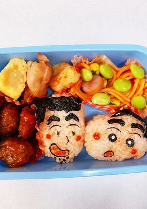 ひろしとしんのすけ キャラ弁-レシピのメイン写真