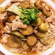 ナス豚肉甘辛煮のぶっかけ素麺