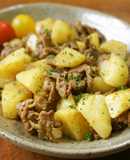 じゃがいもと豚肉のカレー炒め