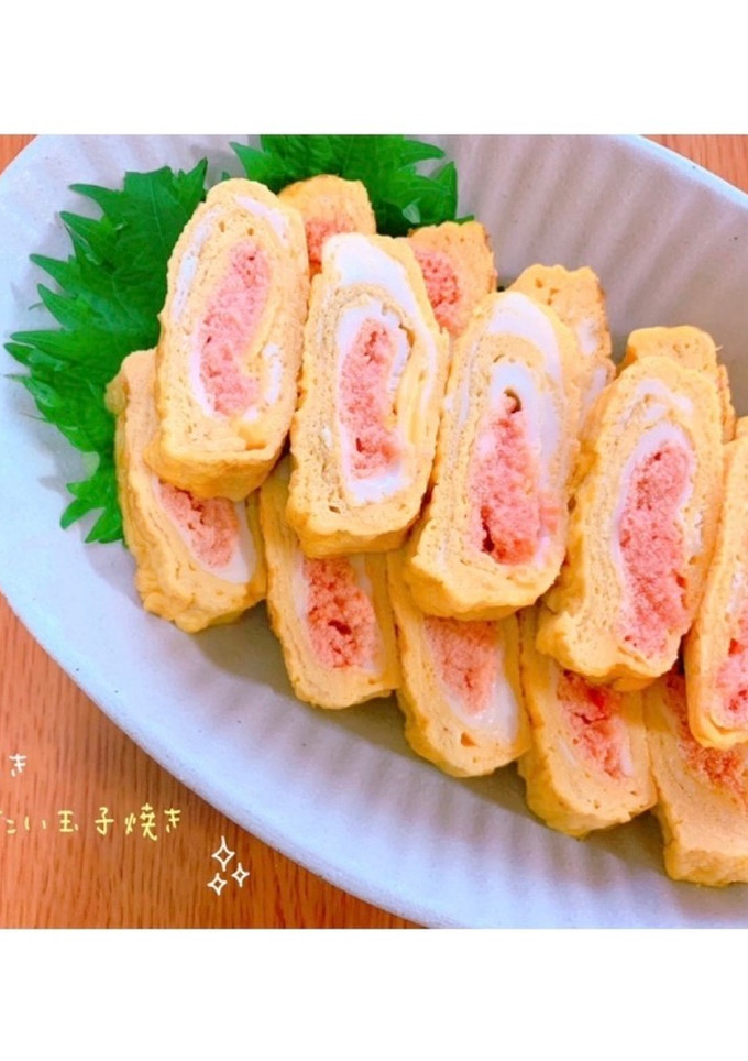 ＊だし巻きめんたい玉子焼き＊-レシピのメイン写真