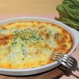 春キャベツとひもかわうどんのラザニア風